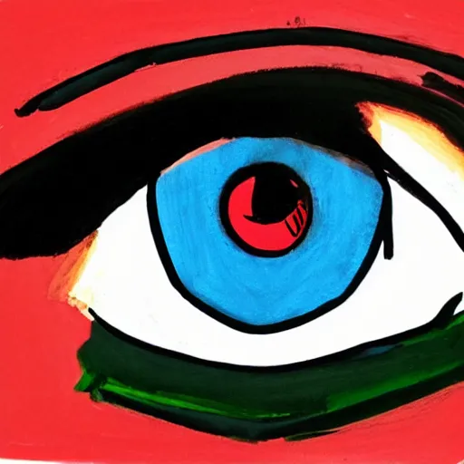 Image similar to an eye, in the style of cam de leon