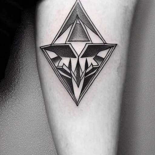 Prompt: tattoo design, stencil, clean line art, g pen, portrait of princess zelda by artgerm, symmetrical face, beautiful, triforce