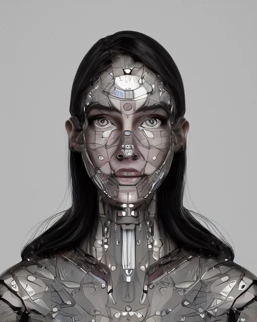 Image similar to fashion portrait, most beautiful girl in the world, glowing cybernetic augments, hyperrealism, year 2447, cdx