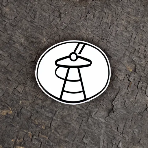 Prompt: a sticker for an anvil