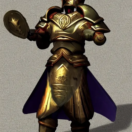 Image similar to animated armor that looks with a sun emblem on his chest, mid shot photo, style of magic the gathering, dungeons and dragons, fantasy, intimidating