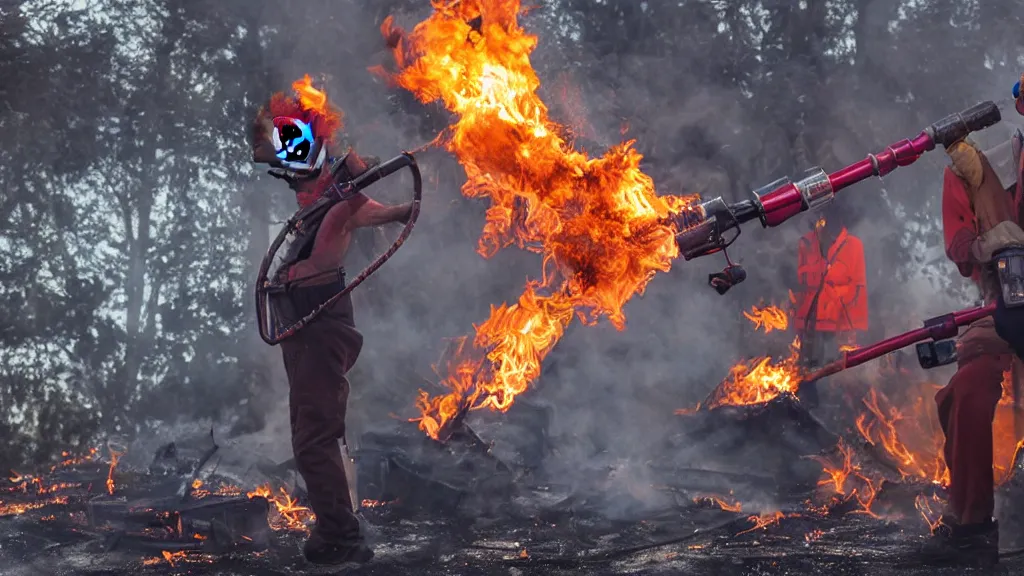 This flamethrower shoots sparkles? Showcasing the Overloaded