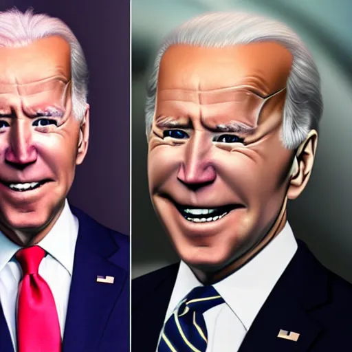 Image similar to joe biden as an anime villain, ultimative power