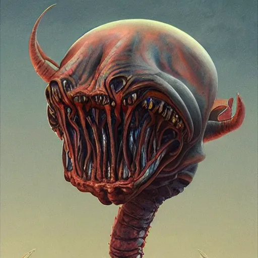 Prompt: aliens from the second edition of barlowe's guide to extraterrestrials, highly detailed, photorealistic, artstation, highly detailed, oil painting, dramatic lighting, award - winning, accurate anatomy