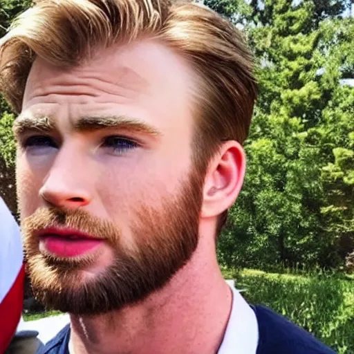 Image similar to chris evans mixed with chris hemsworth