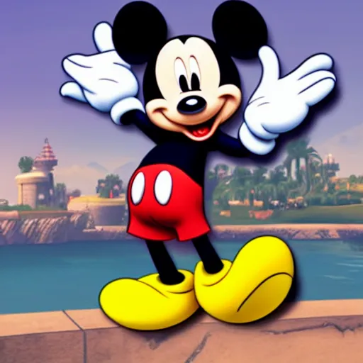 Image similar to mickey mouse gta 5 art