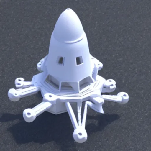 Image similar to a 3d printed space ship