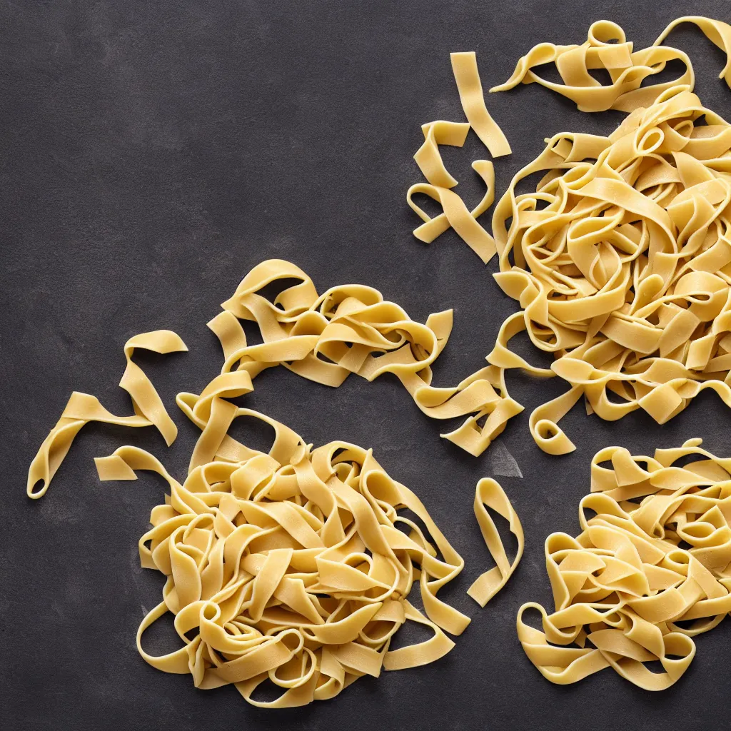 Prompt: tagliatelle pasta texture, 4k