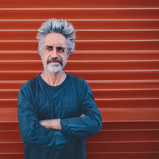 Prompt: portrait photo still of real life rick sanchez 8 k, 8 5 mm f 1. 8