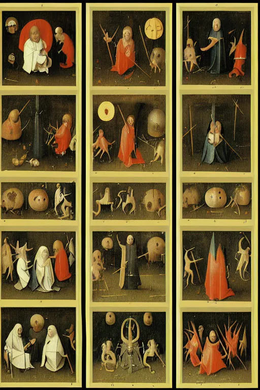 Image similar to hieronymus bosch sprite sheet