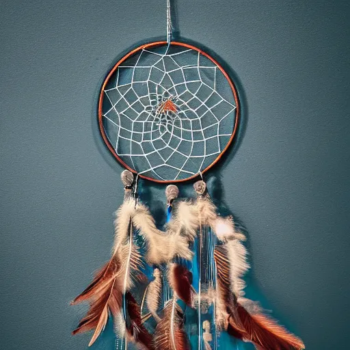 Image similar to photo of an industrial dream catcher