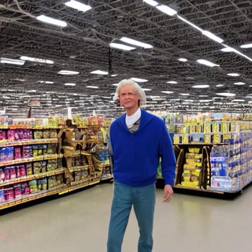 Prompt: thomas jefferson in a walmart