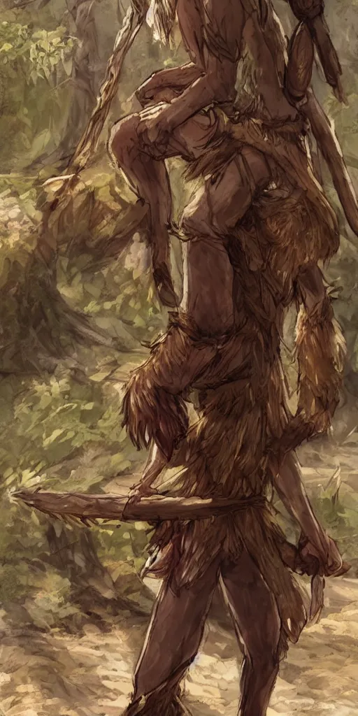 Image similar to an wood elf boy getting ready for an high fantasy adventure