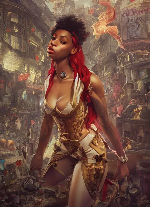 Image similar to 2 1 savage, from league of legends, hyper detailed, digital art, trending in artstation, cinematic lighting, studio quality, smooth render, fluorescent skin, unreal engine 5 rendered, octane rendered, art style by klimt and nixeu and ian sprigger and wlop and krenz cushart