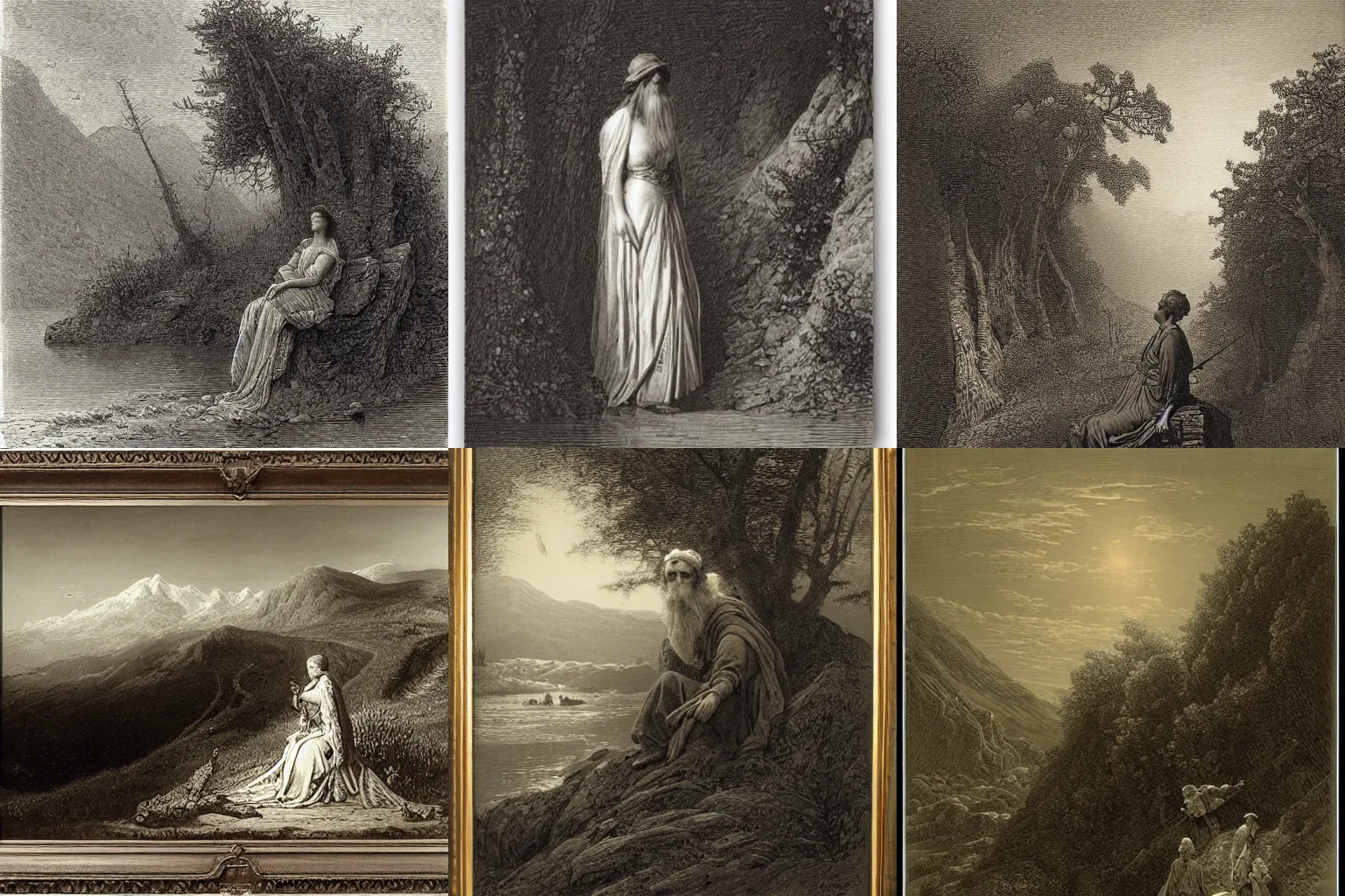 Prompt: a portrait of a character in a scenic environment by Gustave Doré, highly detailed