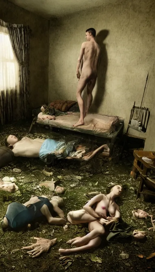 Prompt: The end of an organism, by gregory crewdson