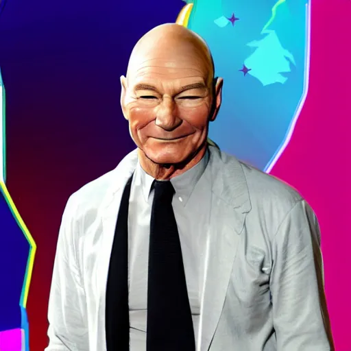 Image similar to Patrick Stewart is a pony from my little pony