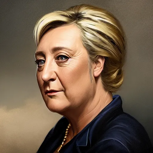 marine lepen as an aardman figure, Stable Diffusion