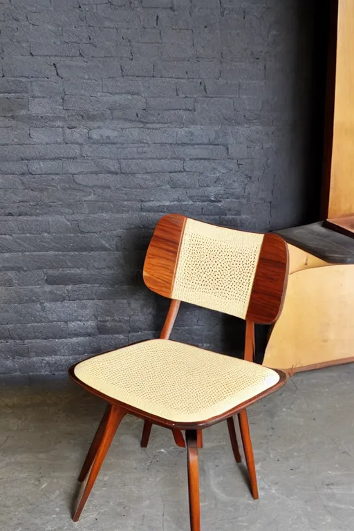 Image similar to midcentury modern wooden chair