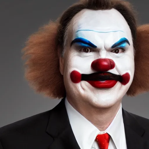 Image similar to norm macdonald in clown makeup