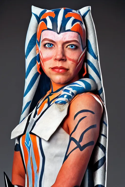 Prompt: portrait photo of ahsoka tano