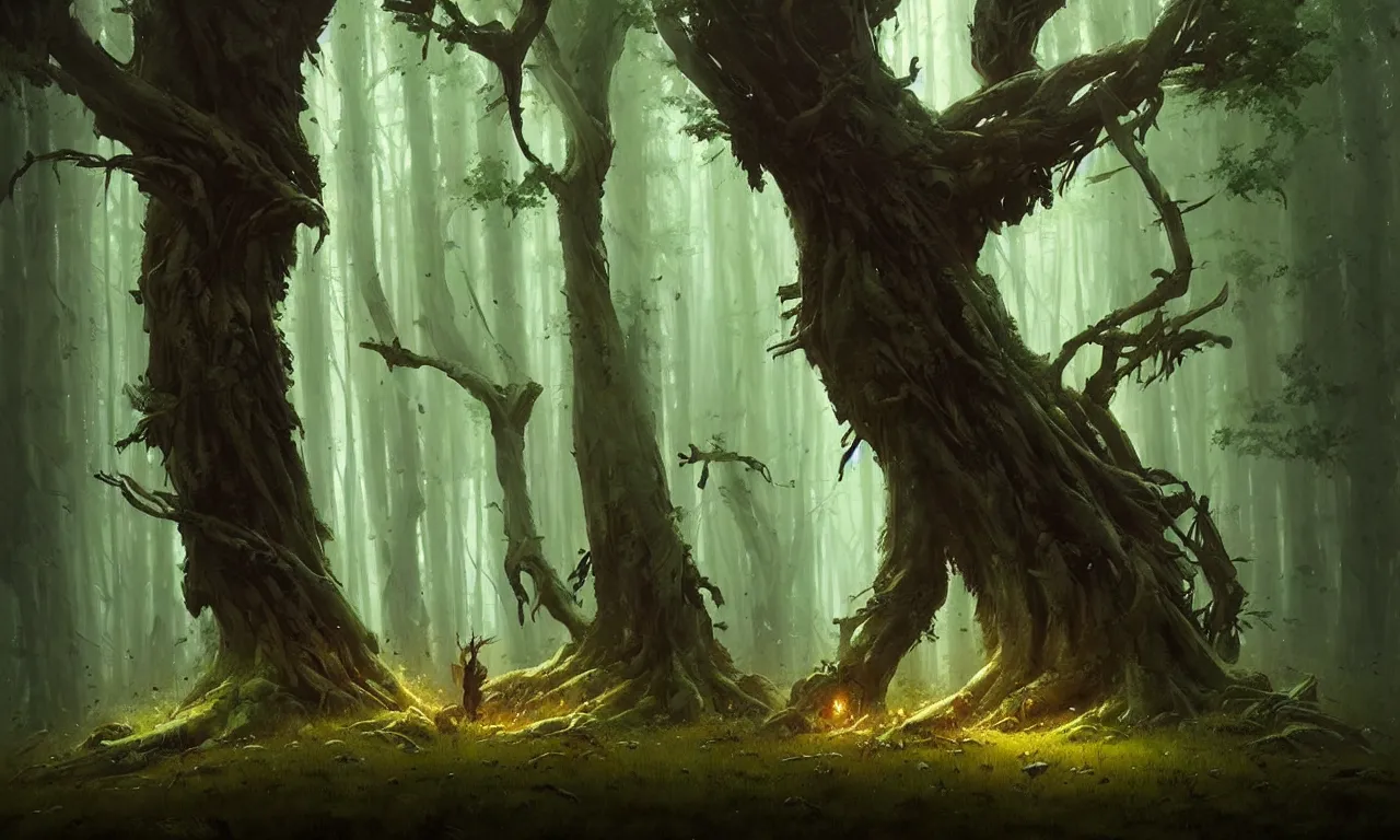 Prompt: Spirit soul of forest, by Greg Rutkowski