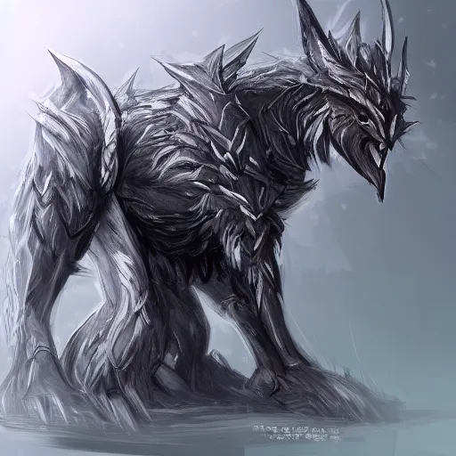 Image similar to fantasy animal concept art trending on pixiv