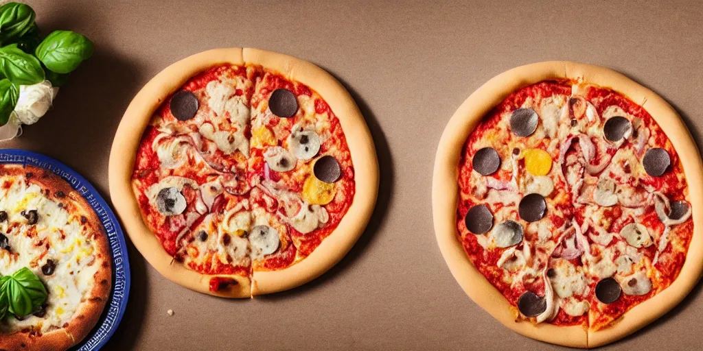 Image similar to a photo of a pizza made of playdough, photorealistic