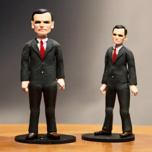 Prompt: alan turing stop motion vinyl action figure, plastic, toy