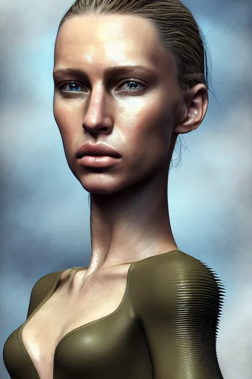 Prompt: epic professional digital art of gorgeous attractive female supermodel starship military officer, by leesha hannigan, iris van herpen, artstation, cgsociety, wlop, epic, much wow, much detail, gorgeous, detailed, masterpiece