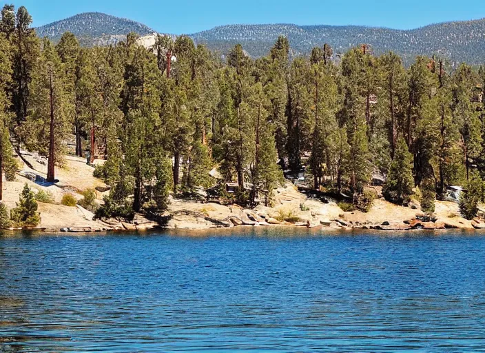 Prompt: Picture of Big bear lake, california