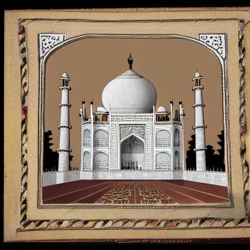 Image similar to a reconstruction of the cheese taj mahal made ot of cheese