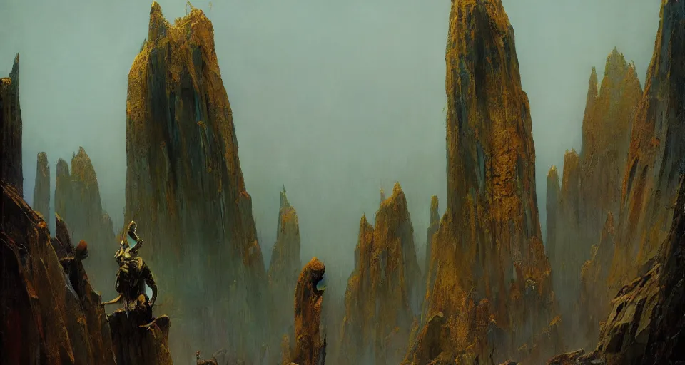 Image similar to rune - carved stone monolith, intricate, vivid colors, elegant, highly detailed, john park, frazetta, john howe, ruan jia, jeffrey catherine jones