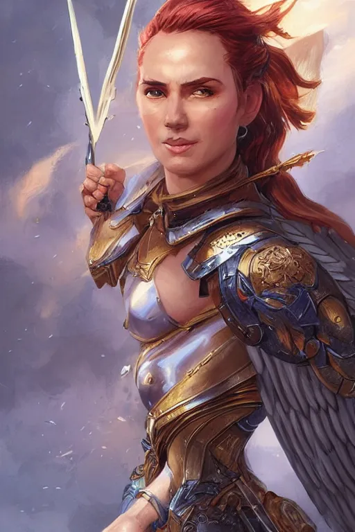 Image similar to amazon valkyrie athena, d & d, fantasy, portrait, highly detailed, headshot, digital painting, trending on artstation, concept art, sharp focus, illustration, art by artgerm and greg rutkowski and magali villeneuve