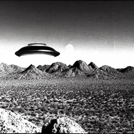 Prompt: distant ufo over the sonoran desert, super 8 camera footage, out of focus