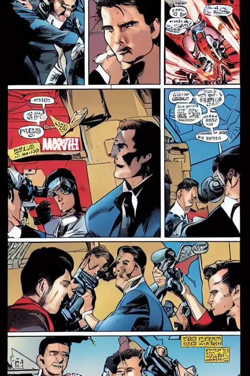Prompt: Tom Cruise in a marvel comic