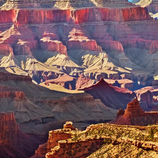 Prompt: holographic iridescent Grand Canyon cinematic