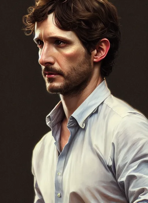 Image similar to ultra realistic illustration, handsome will graham. intricate, highly detailed, digital painting, artstation, concept art, smooth, sharp focus, illustration, art by artgerm and greg rutkowski and alphonse mucha and wlop