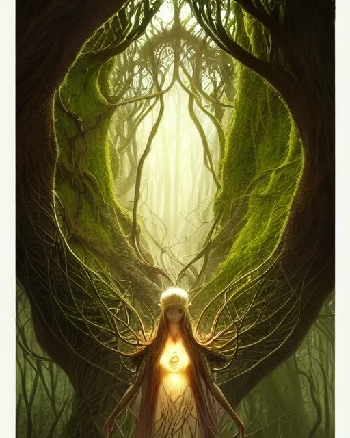 Image similar to symmetry portrait of moss king of ent of fangorn forest, glam, fae, fireflies, forest background, intricate, elegant, highly detailed, digital painting, artstation, concept art, smooth, sharp focus, illustration, art by artgerm and greg rutkowski and fra angelico and alphons mucha