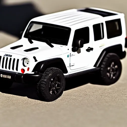 Image similar to Jeep COMMANDER, micro machines, bokeh, macro photography