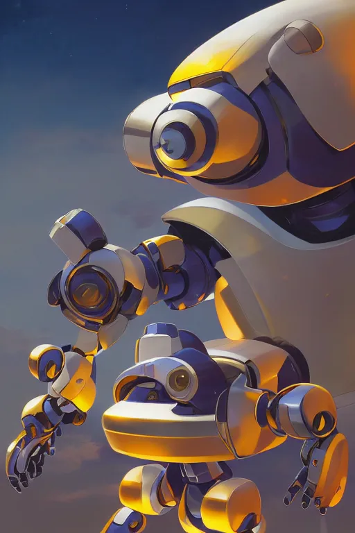 Image similar to metabots medabots medarotto medarot robot minimalist comics, behance hd by jesper ejsing, by rhads, makoto shinkai and lois van baarle, ilya kuvshinov, rossdraws global illumination ray tracing hdr radiating a glowing aura