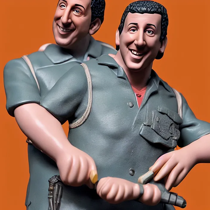 Prompt: adam sandler, a goodsmile figure of adam sandler, figurine, detailed product photo,