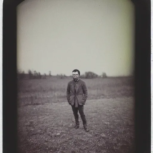 Image similar to polaroid of case study of anatomical wolf men full body by Tarkovsky