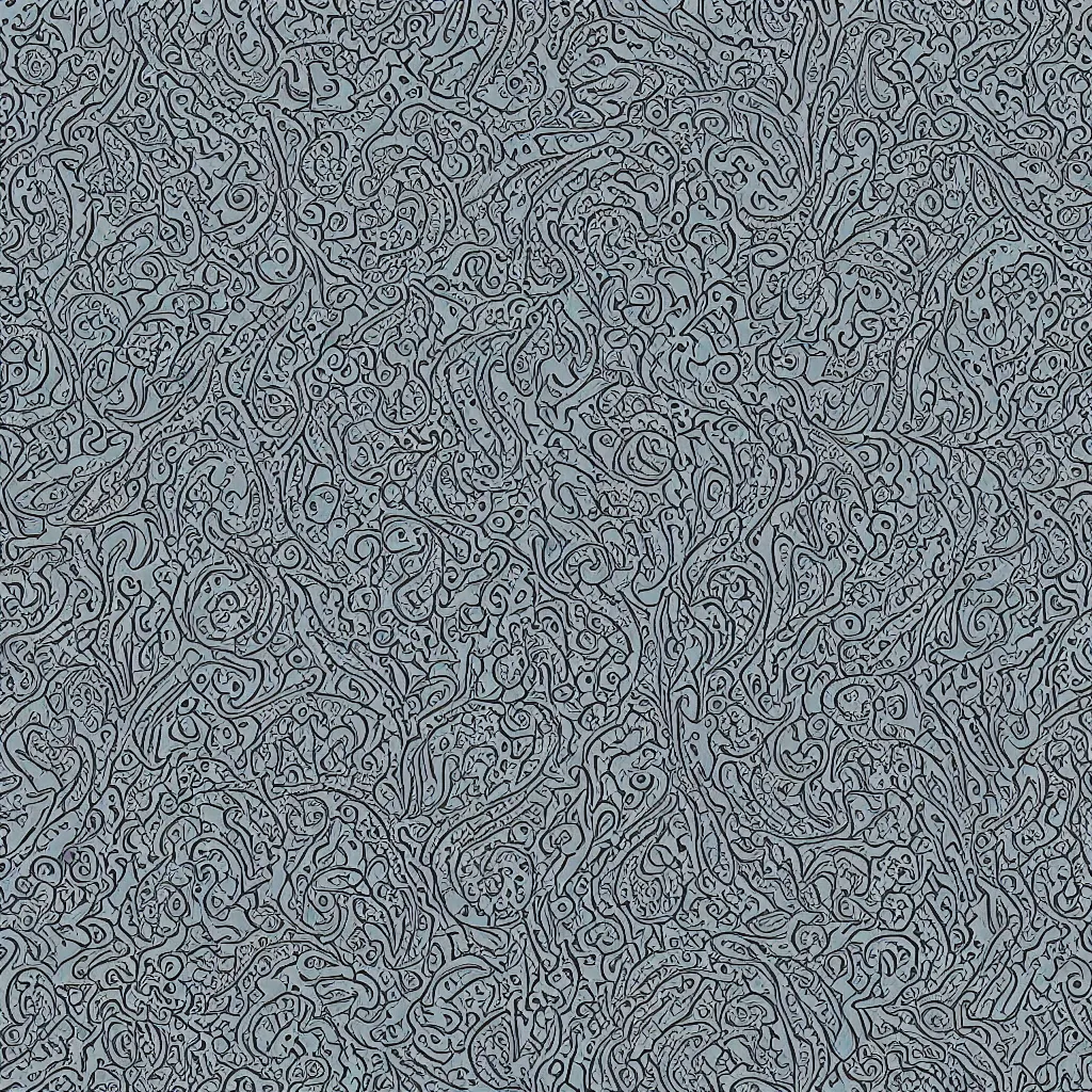 Prompt: beautiful ornamental pattern, detailed digital art