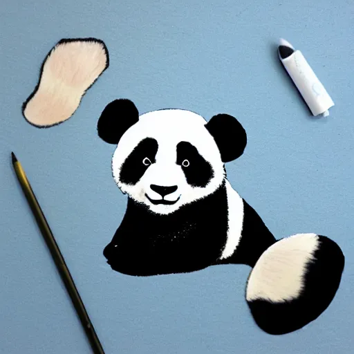 Image similar to realistic panda