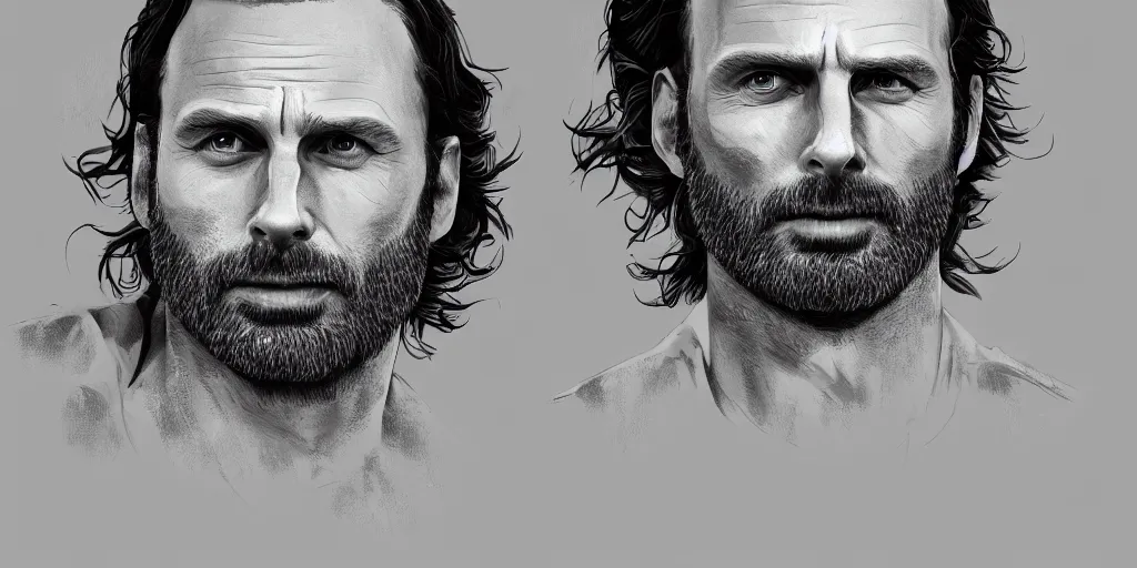 Prompt: highly detailed photo of rick grimes, digital painting, trending on artstation, high resolution, transparent background