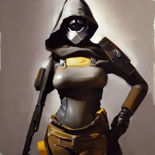 Image similar to greg manchess portrait painting of partially armored banksy as overwatch character, medium shot, asymmetrical, profile picture, organic painting, sunny day, matte painting, bold shapes, hard edges, street art, trending on artstation, by huang guangjian, gil elvgren, ruan jia, randy vargas, greg rutkowski