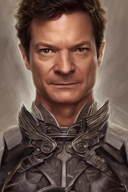 Image similar to Jason Bateman as a handsome hero, intricate, elegant, highly detailed, centered, digital painting, artstation, concept art, smooth, sharp focus, illustration, art by artgerm and donato giancola and Joseph Christian Leyendecker, Ross Tran, WLOP