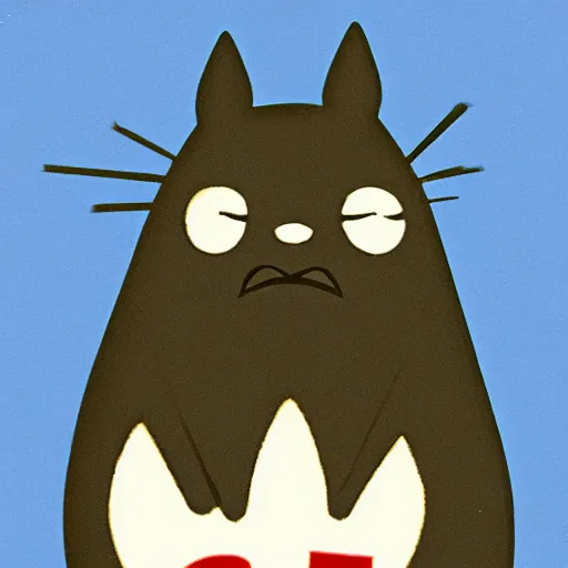 Image similar to very very very very very beautiful picture of communist russian Totoro,