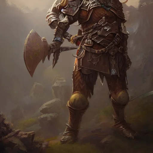 Prompt: a detailed painting of an elf warrior dressed with a rugged armor, by justin gerard and greg rutkowski, digital art, realistic painting, dnd, character design, trending on artstation